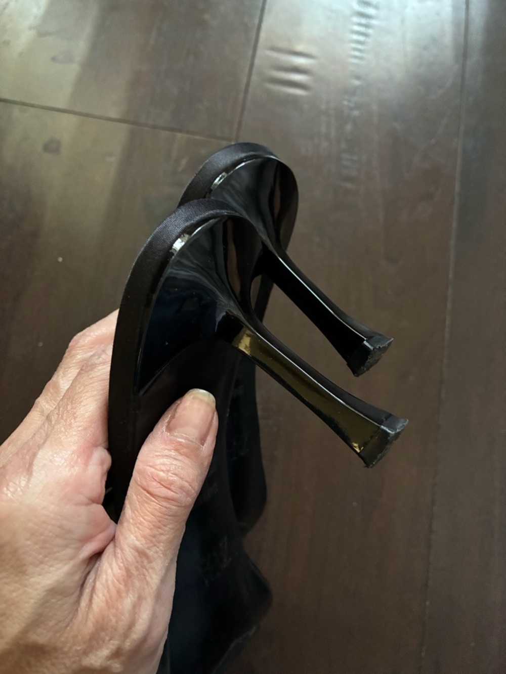 Zara Black Bow-Detail Slide Mules - Picture 3 of 4